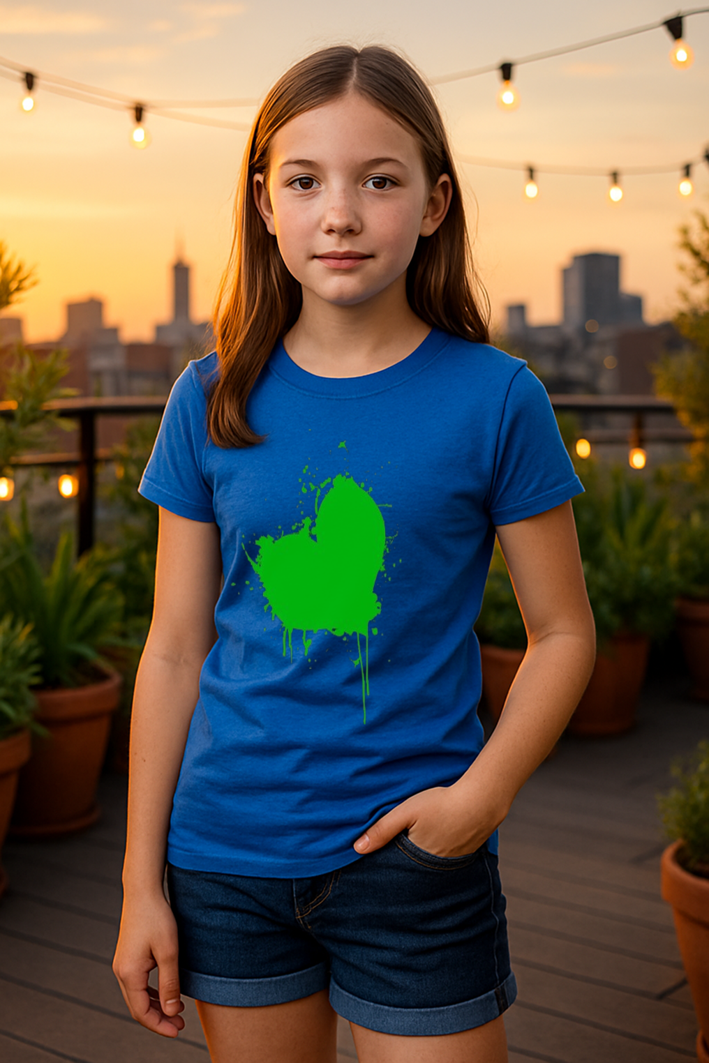 Heart Loser, Mind Winner – Girls' Bold Graphic Tee