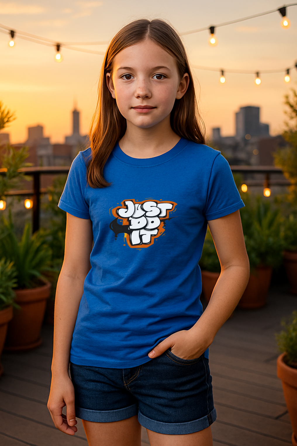 Just Do It Graffiti Tee – Fearless Style for Fearless Kids