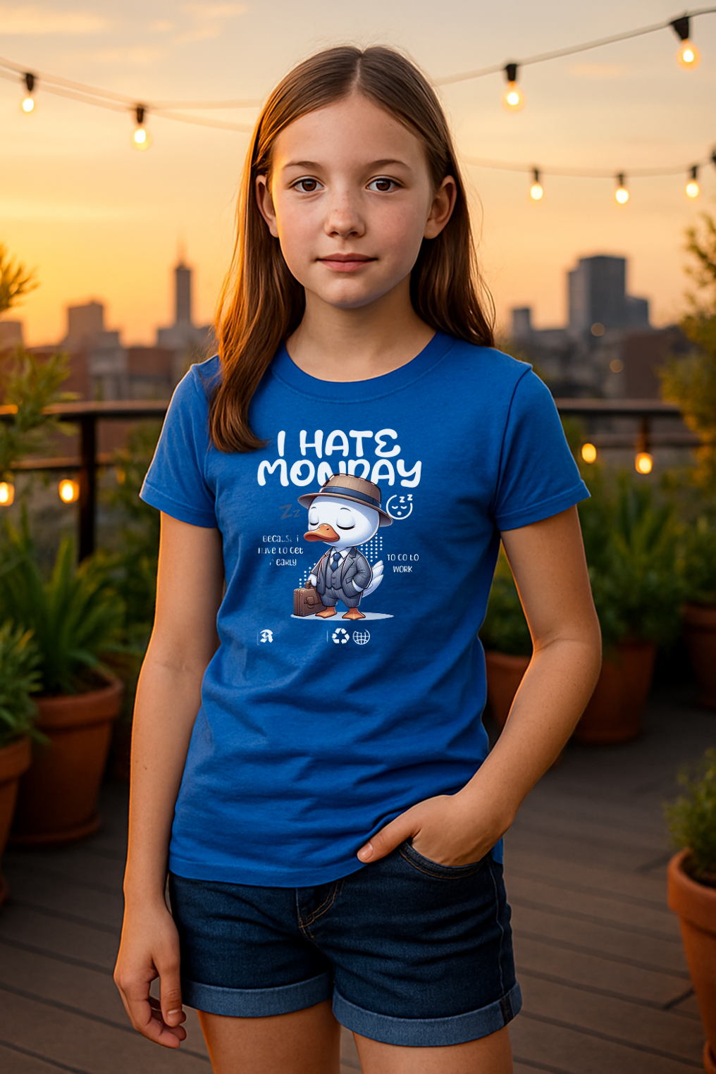 "I Hate Monday" Kids Tee – Bold, Fun & Comfy!