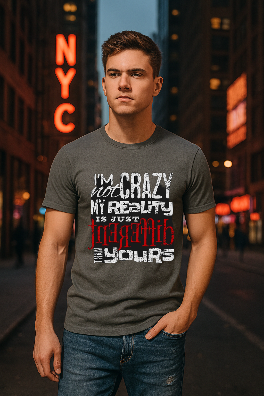 "Not Crazy – Just Wired Different" Tee