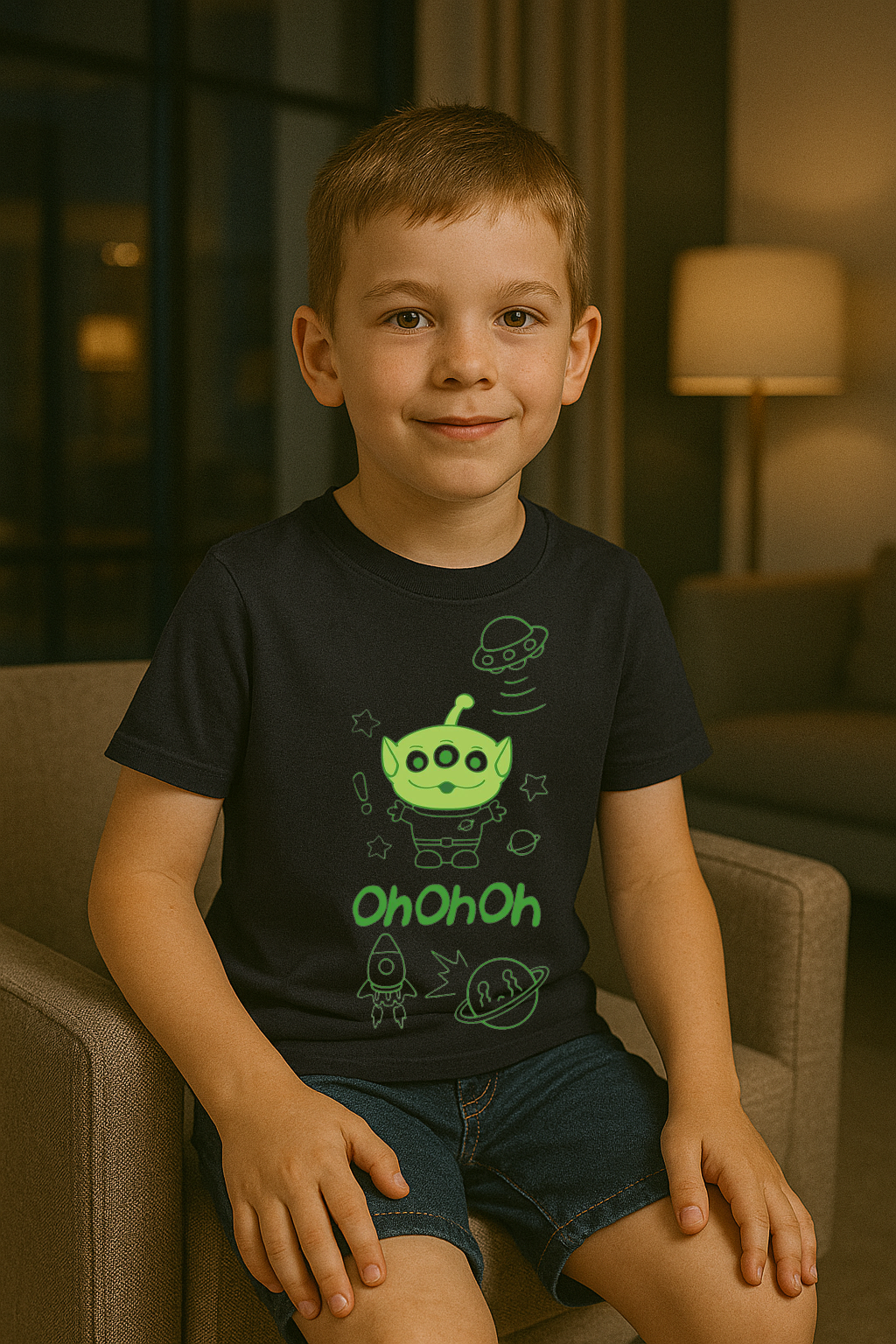 “OhOhOh Alien Glow” Tee 👽✨ (See the size chart before choosing the size)