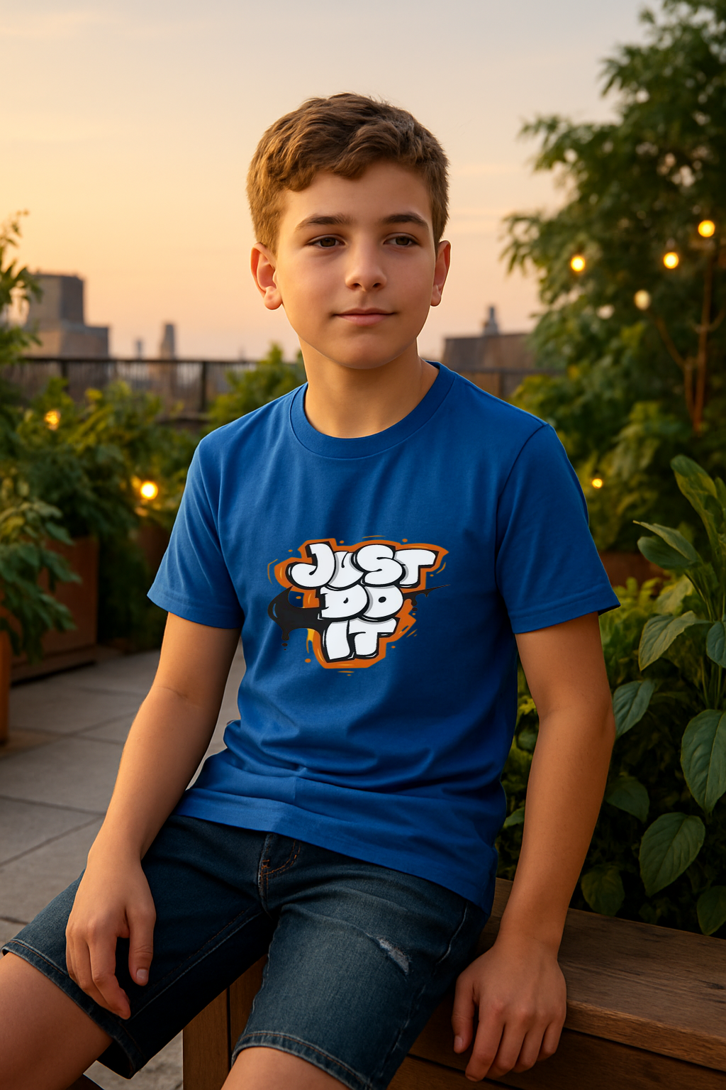 Just Do It Graffiti Tee – Fearless Style for Fearless Kids