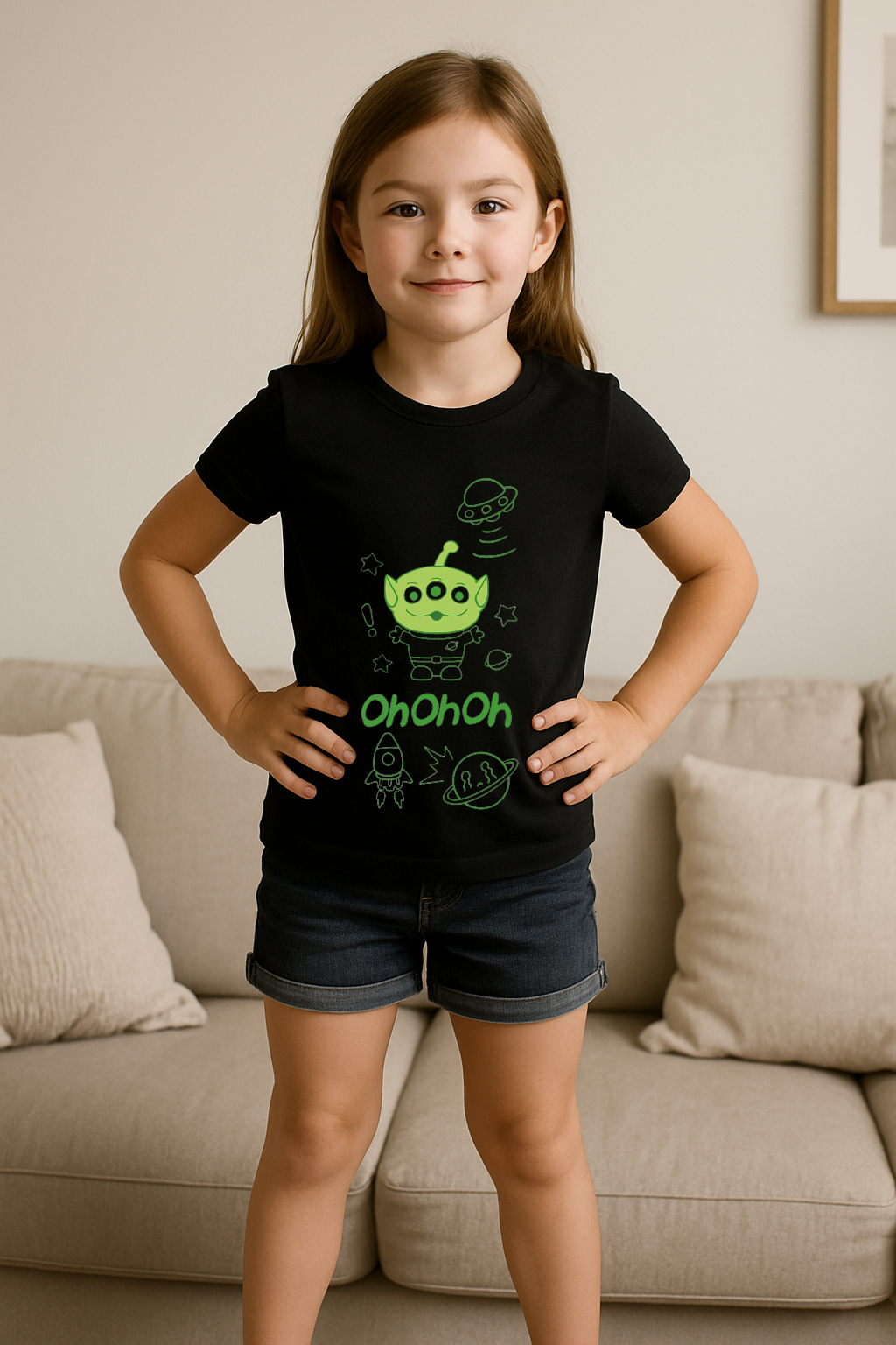“OhOhOh Alien Glow” Tee 👽✨ (See the size chart before choosing the size)