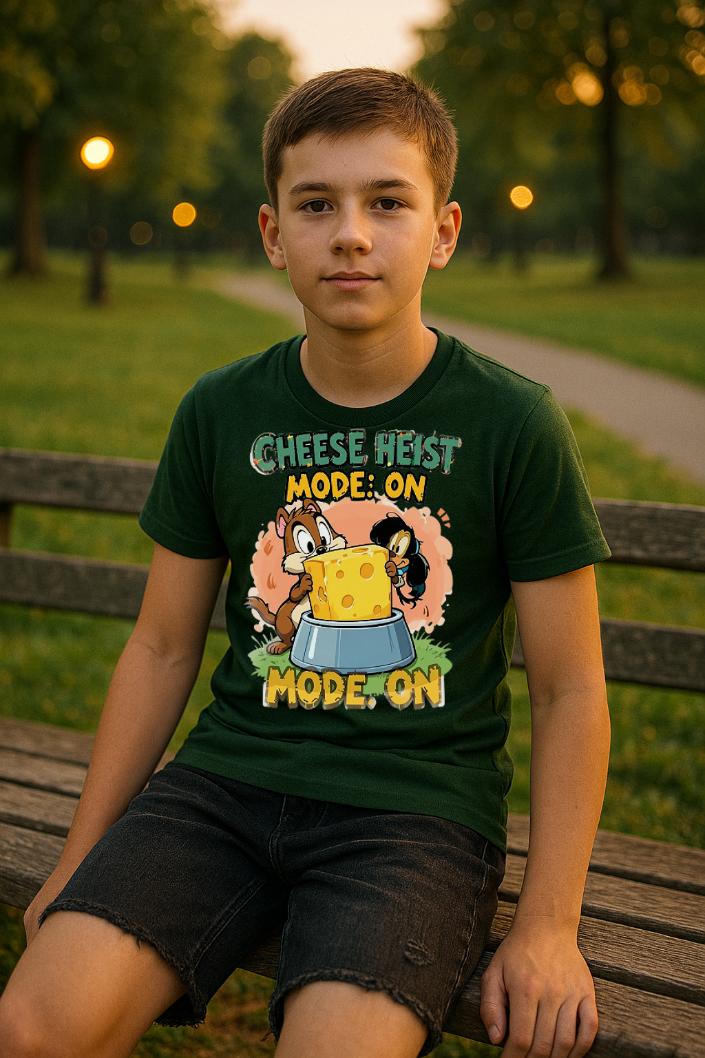 “Cheese Heist Mode: ON” – Ultimate Mischief Tee