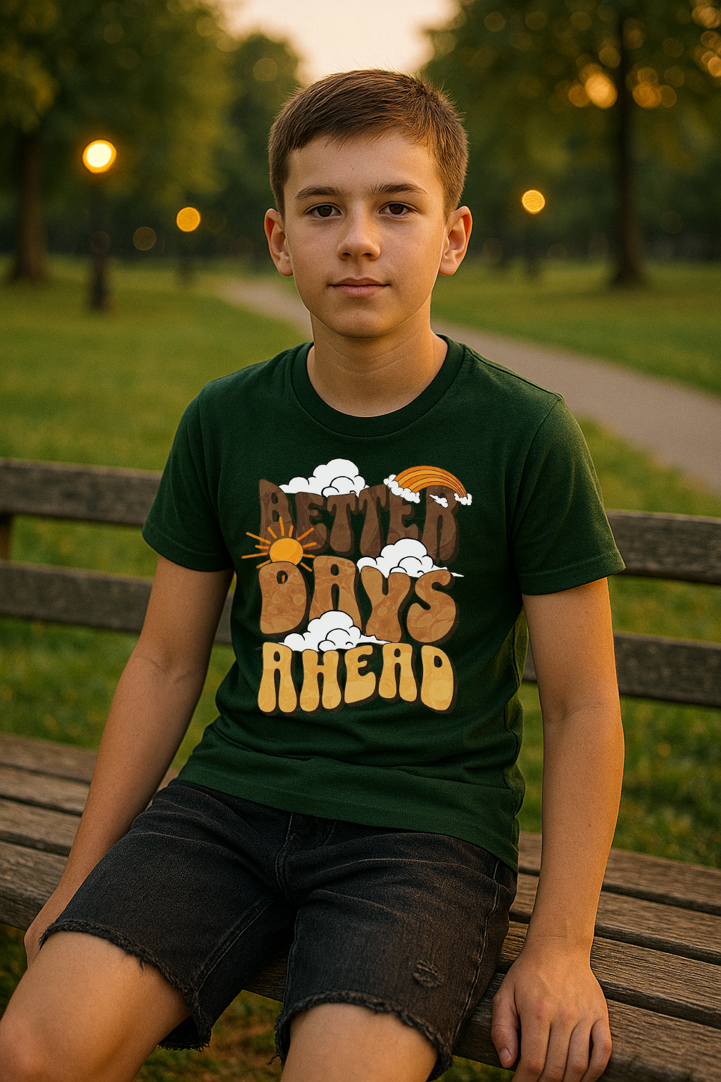 Better Days Ahead Tee – Sunshine, Hope & Retro Vibes