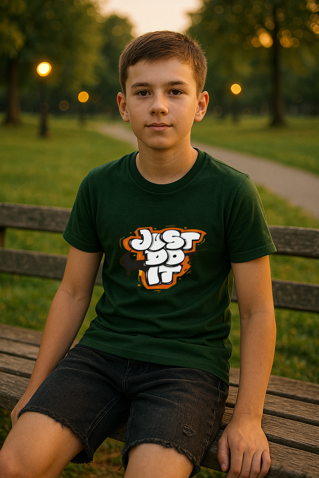 Just Do It Graffiti Tee – Fearless Style for Fearless Kids