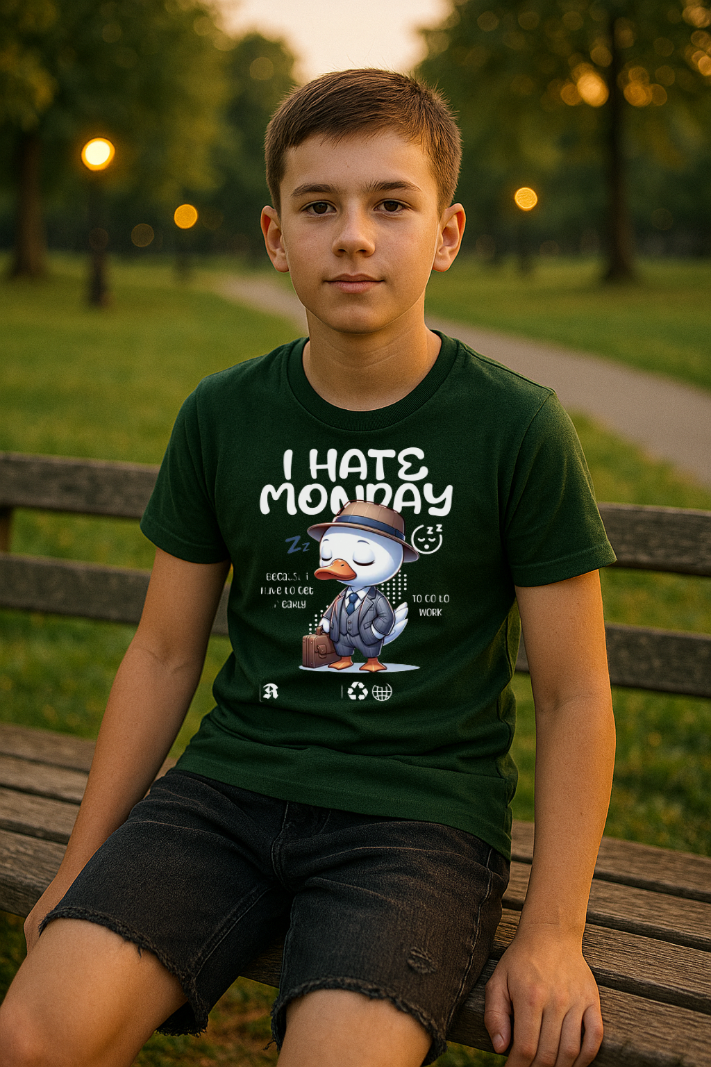 "I Hate Monday" Kids Tee – Bold, Fun & Comfy!