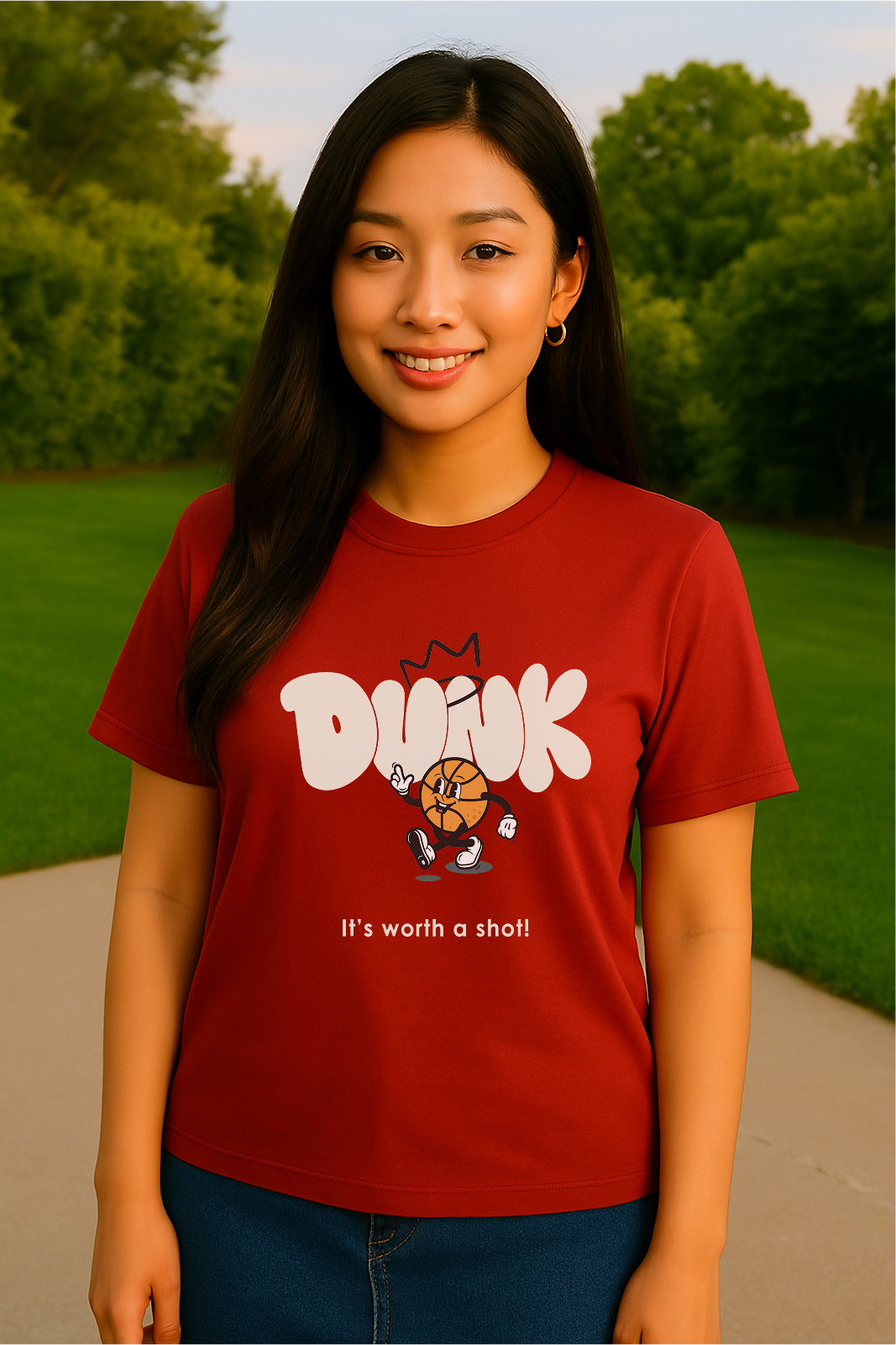 🏀 DUNK – It’s Worth a Shot! | Unisex Graphic Tee