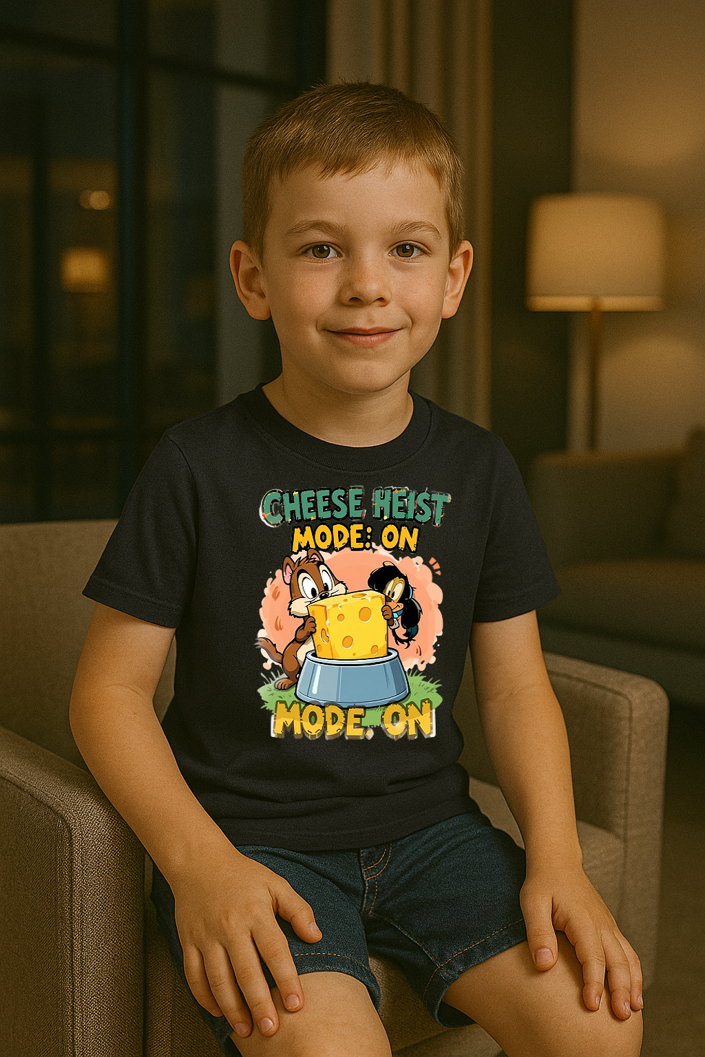 🧀 Cheese Heist Mode: ON Tee 🐭💨
