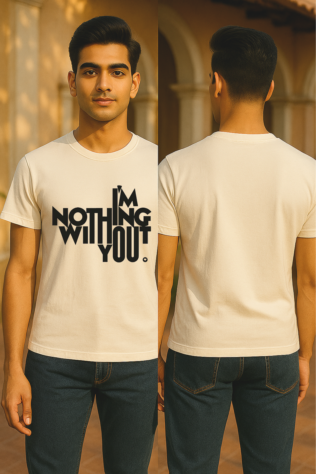 Storm Brn Unisex Tee 💕 "I’m Nothing Without You" (See the Size Chart Before Choosing the Size 🚨)