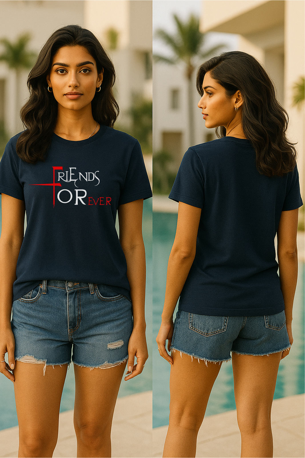 Storm Brn Unisex Tee 🤝 “Friends Forever” (See the Size Chart Before Choosing the Size 🚨)