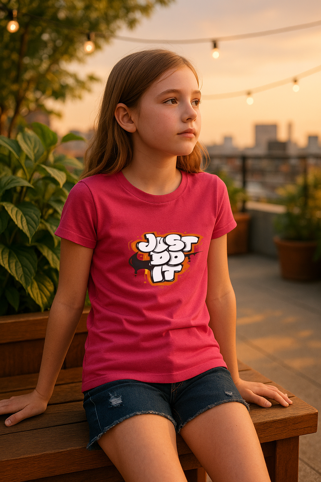 Just Do It Graffiti Tee – Fearless Style for Fearless Kids