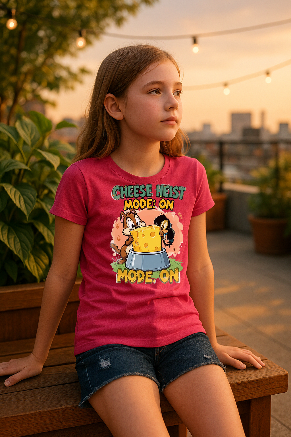 “Cheese Heist Mode: ON” – Ultimate Mischief Tee