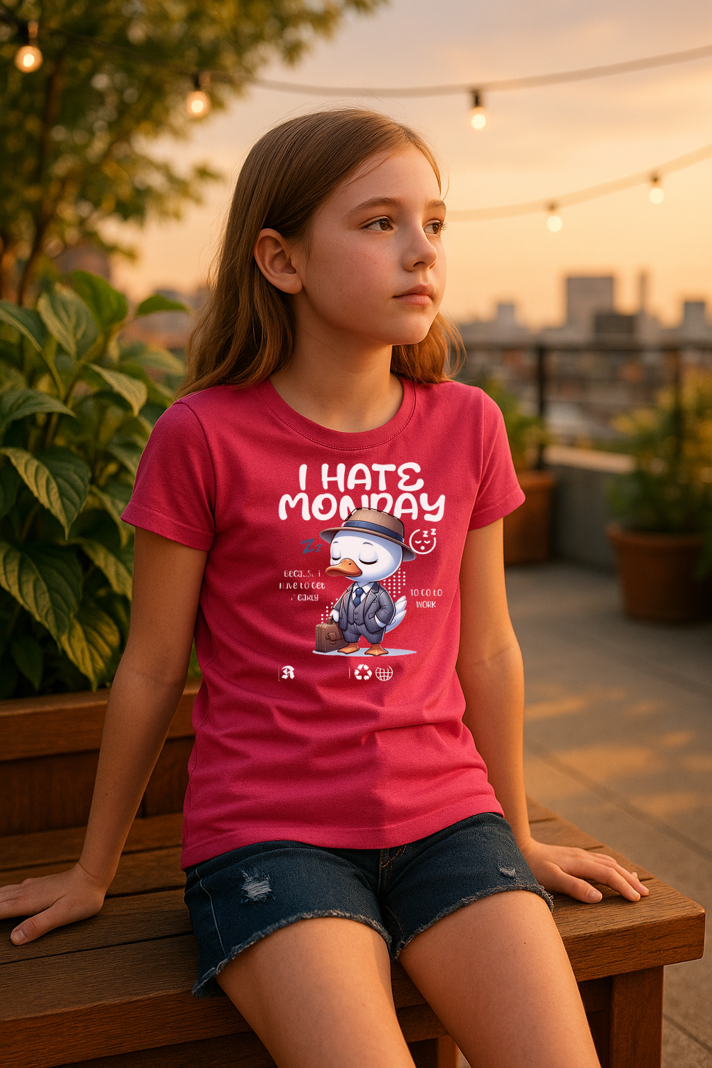 "I Hate Monday" Kids Tee – Bold, Fun & Comfy!