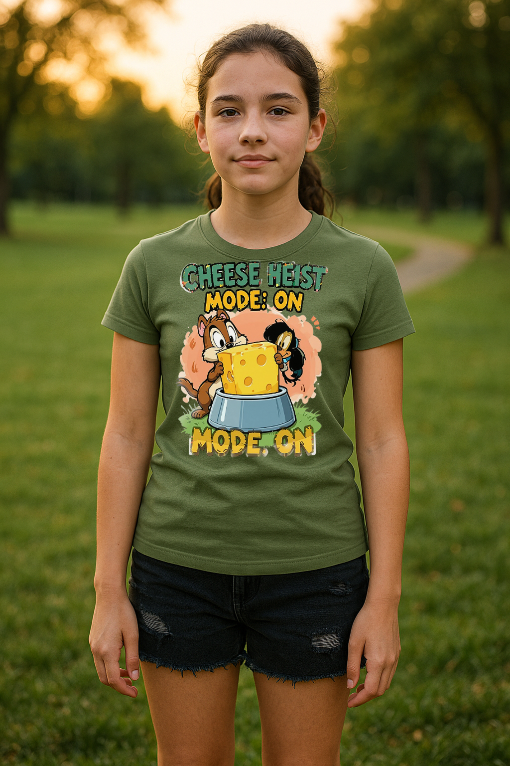 “Cheese Heist Mode: ON” – Ultimate Mischief Tee