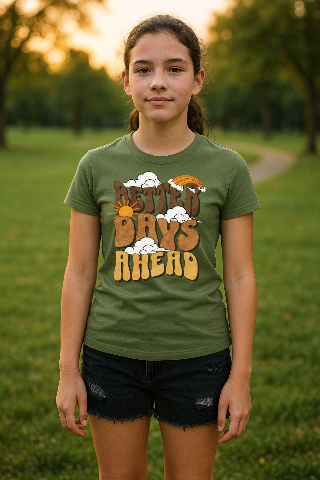 Better Days Ahead Tee – Sunshine, Hope & Retro Vibes