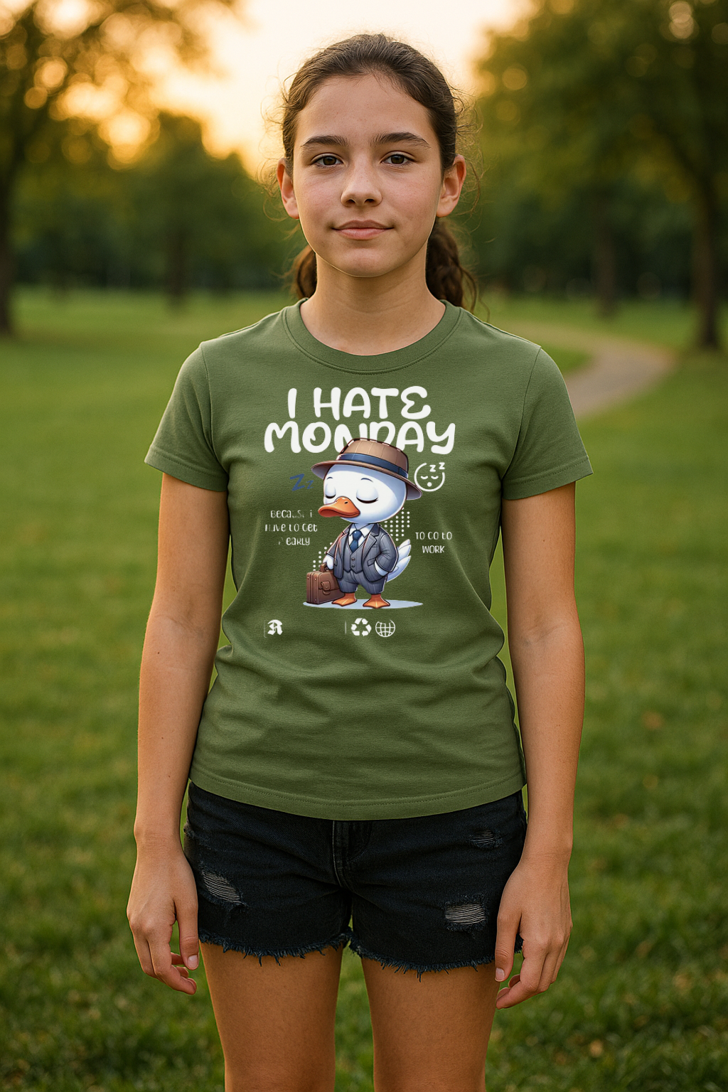 "I Hate Monday" Kids Tee – Bold, Fun & Comfy!