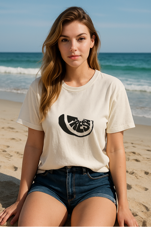 “Fresh Slice” 🍉  Tee – Beachy Vibes & Bold Simplicity