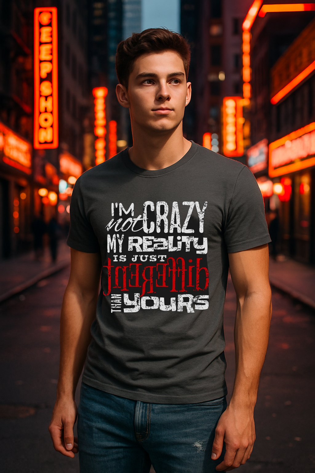 "Not Crazy – Just Wired Different" Tee