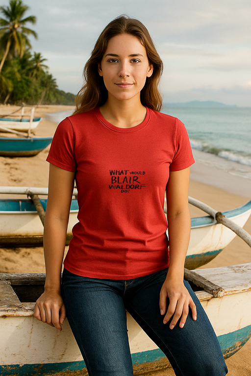 "What Would Blair Waldorf Do?" Tee – Effortless Glam with a Hint of Sass