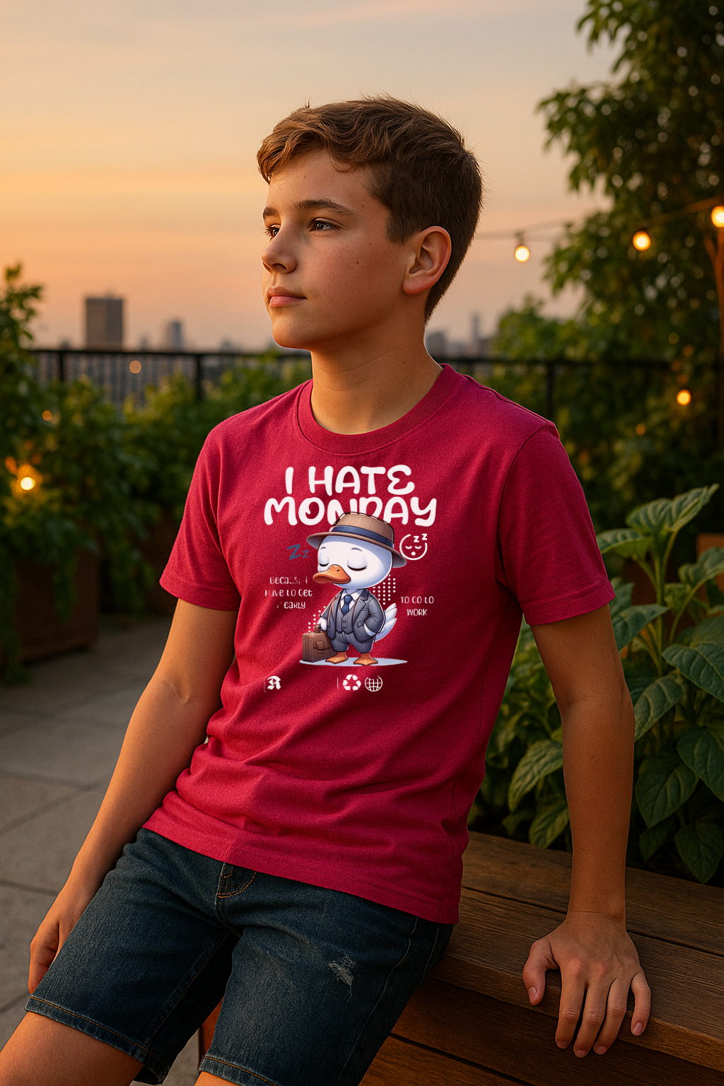 "I Hate Monday" Kids Tee – Bold, Fun & Comfy!
