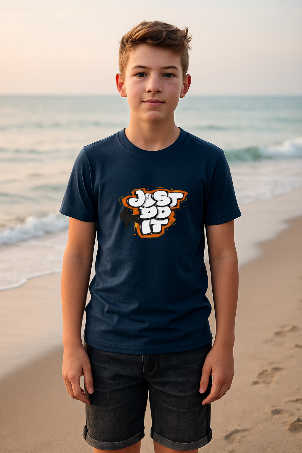Just Do It Graffiti Tee – Fearless Style for Fearless Kids