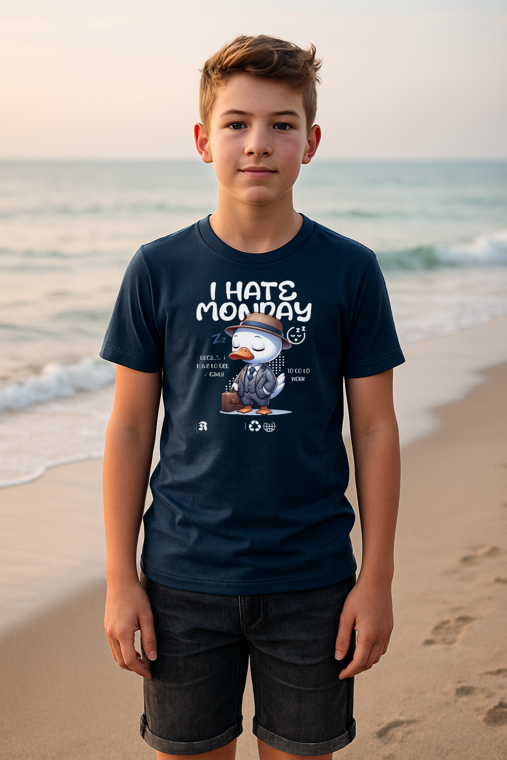 "I Hate Monday" Kids Tee – Bold, Fun & Comfy!