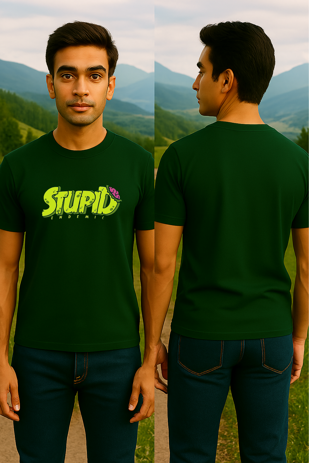 Unisex "Stupid Endemic" Tee 🧠😂 | 100% Cotton | Storm BRN