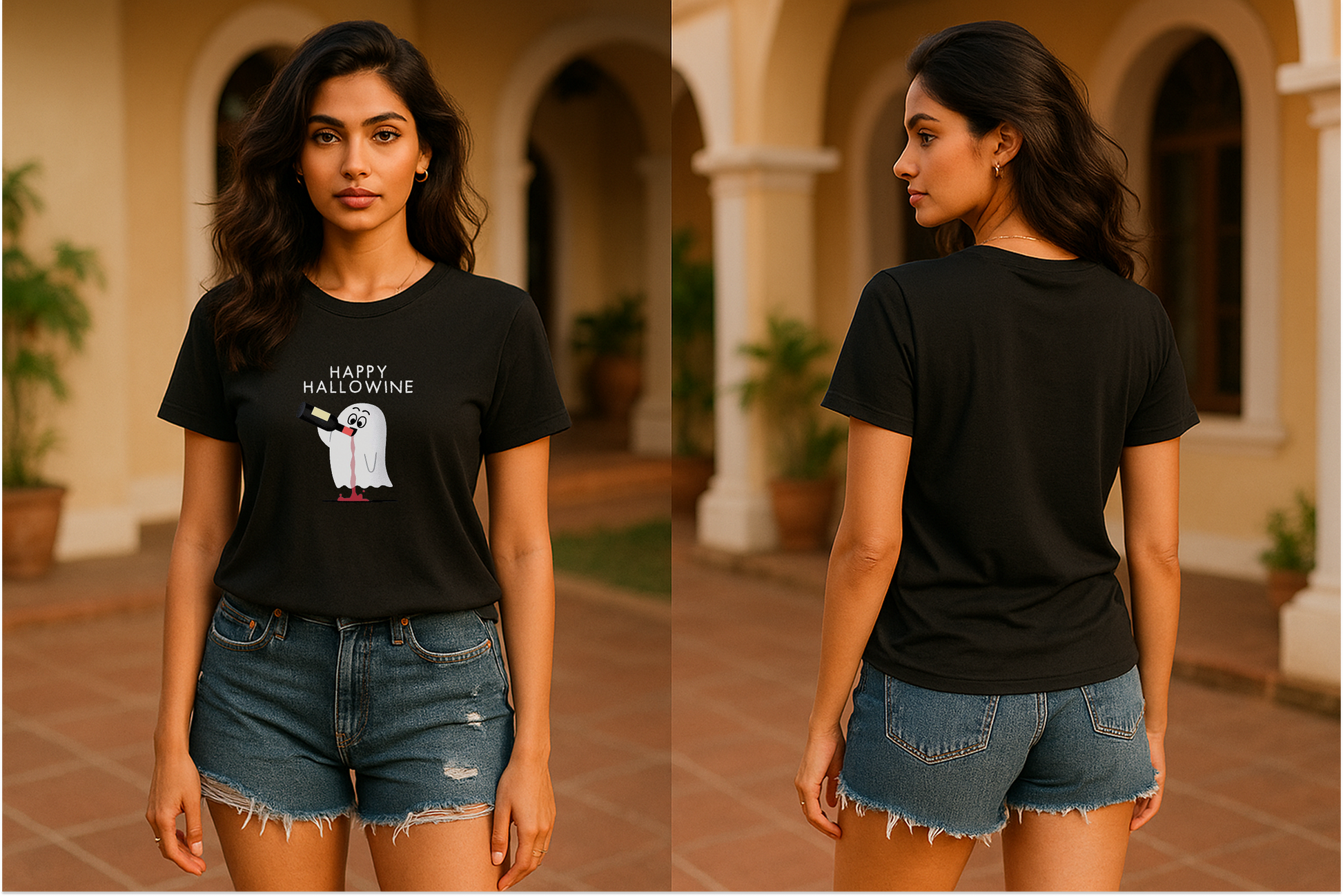 Unisex "Happy Hallowine" Tee 👻🍷 | 100% Cotton | Storm BRN