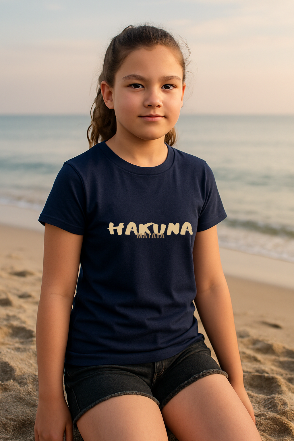 Hakuna Matata Double-Sided Tee – Carefree Vibes, Front to Back