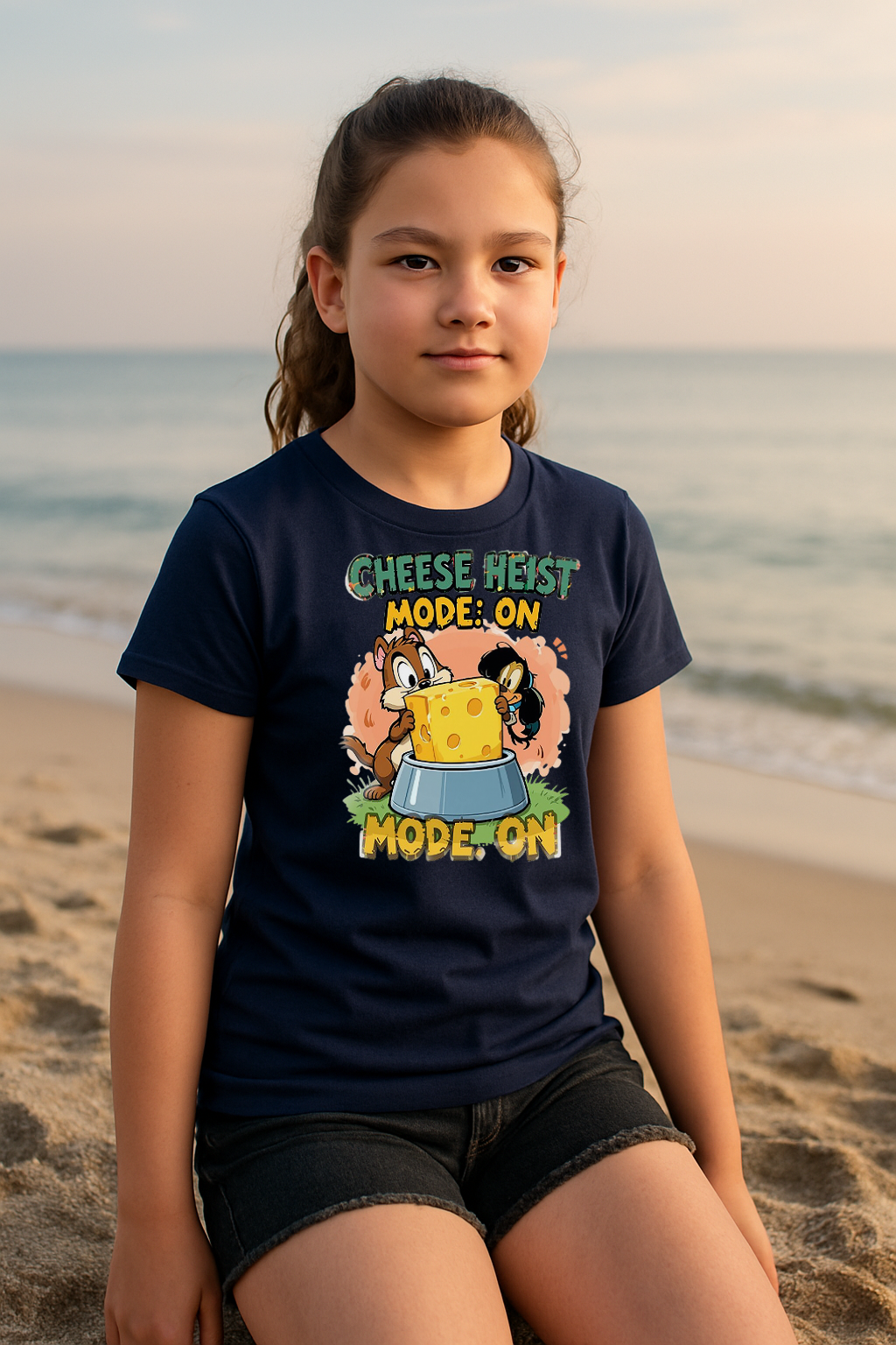 “Cheese Heist Mode: ON” – Ultimate Mischief Tee