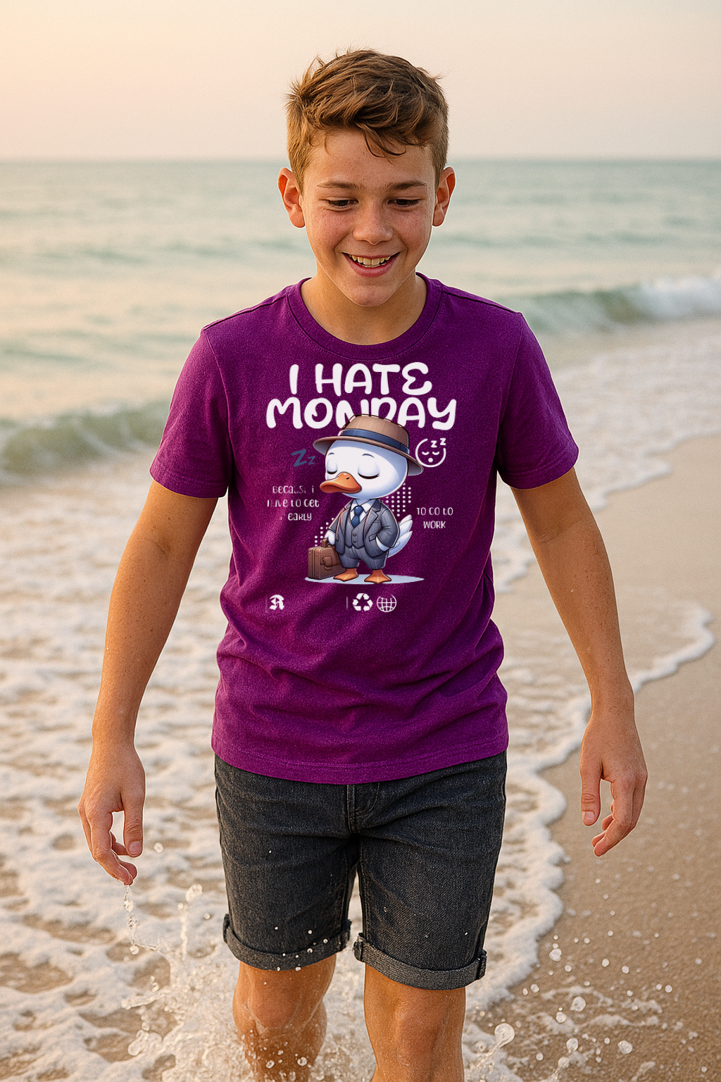 "I Hate Monday" Kids Tee – Bold, Fun & Comfy!
