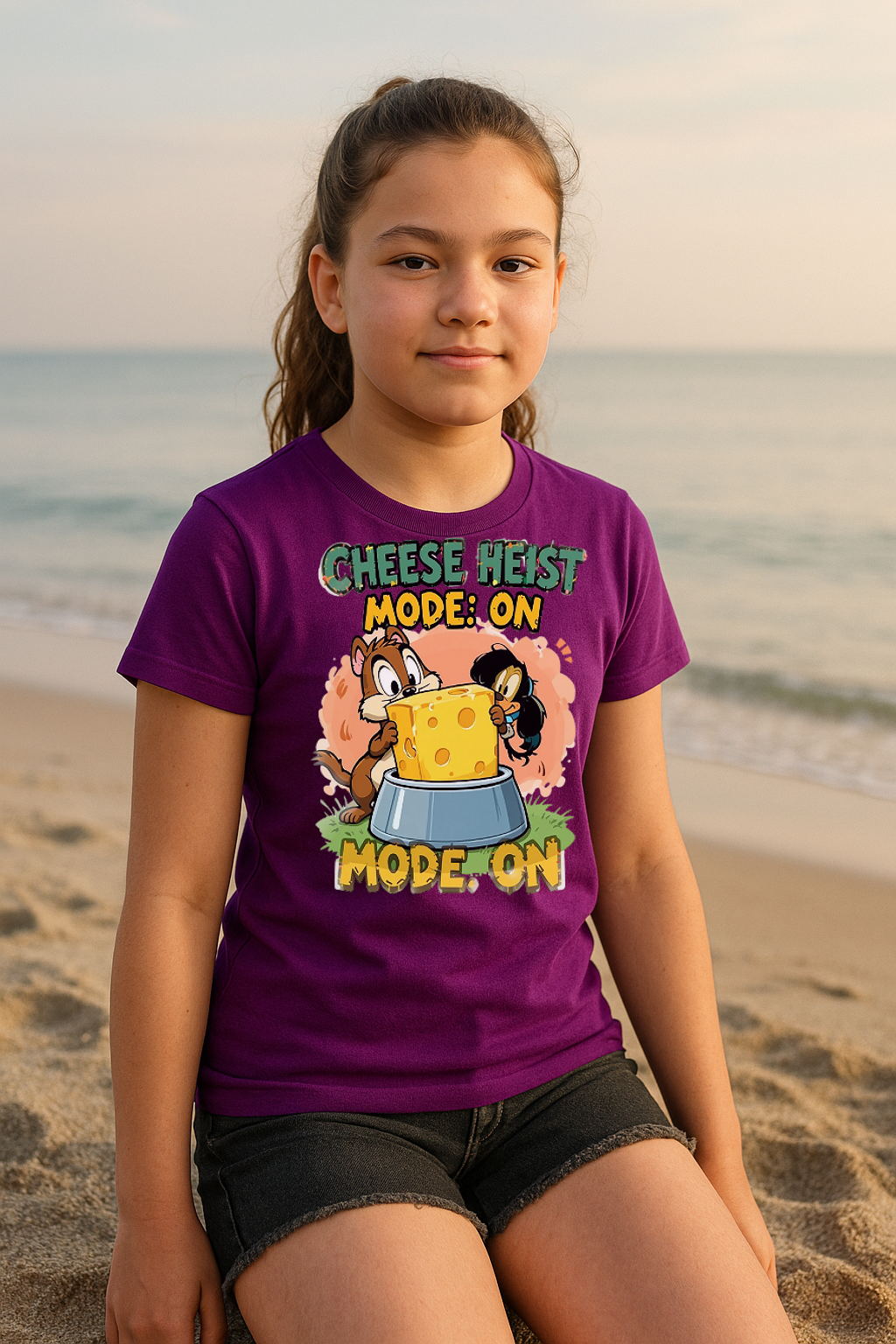 “Cheese Heist Mode: ON” – Ultimate Mischief Tee