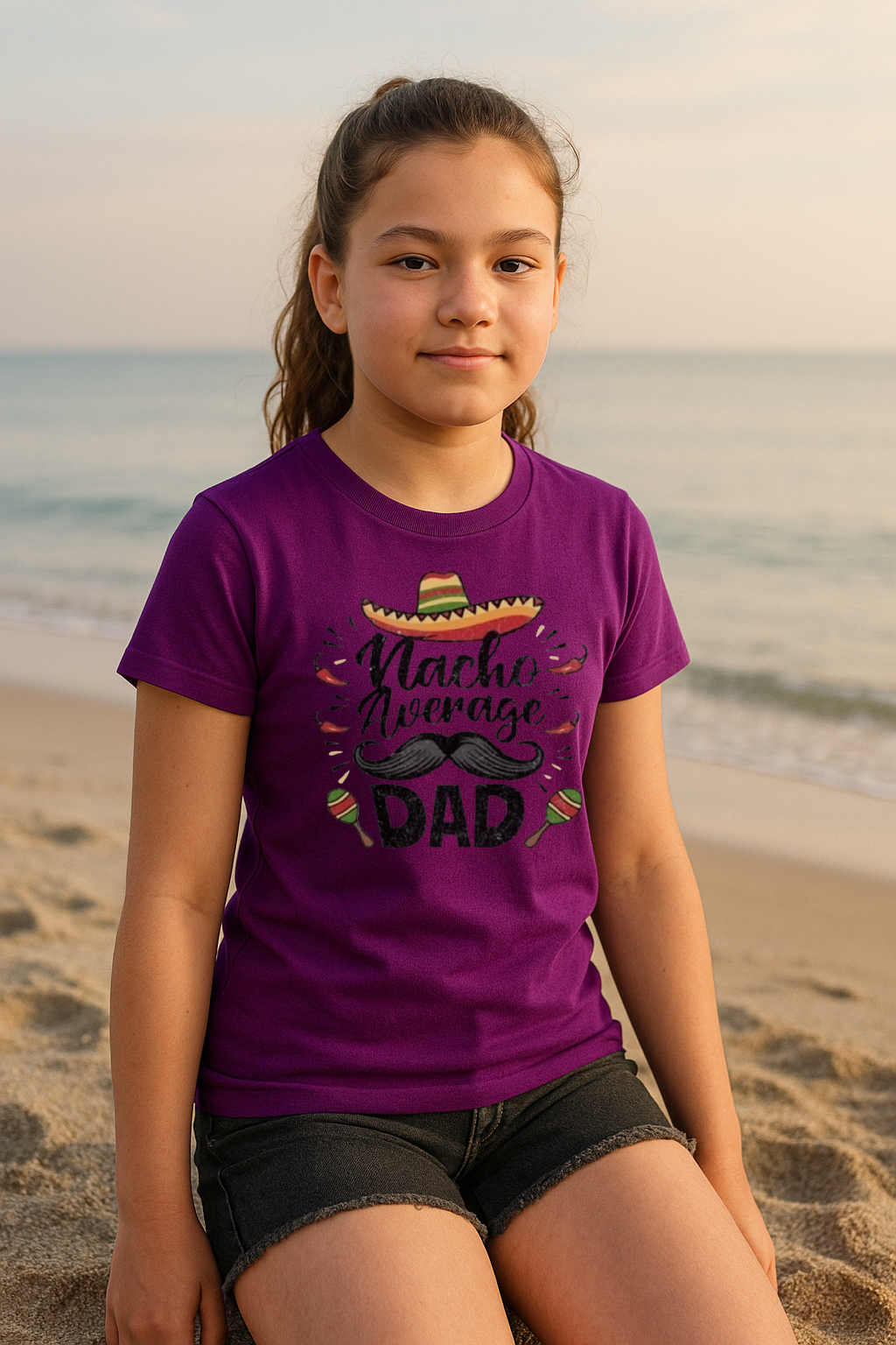 🌶️ “Nacho Average Dad” Funny Fiesta Tee 🎉