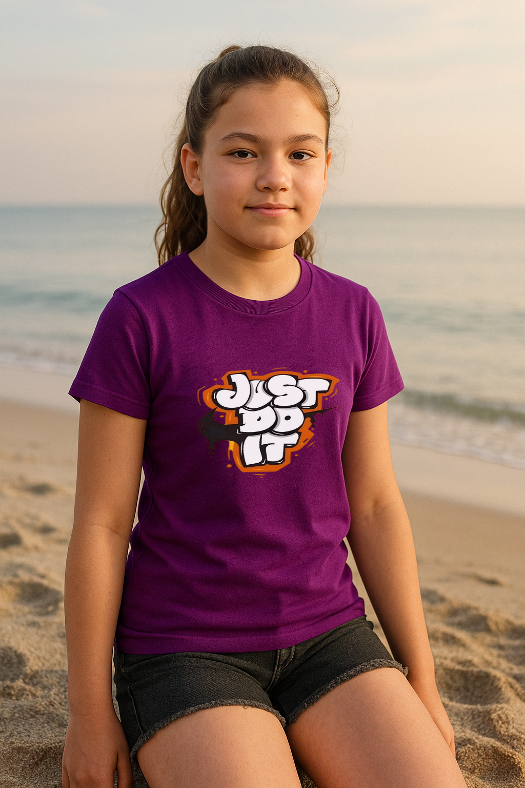Just Do It Graffiti Tee – Fearless Style for Fearless Kids