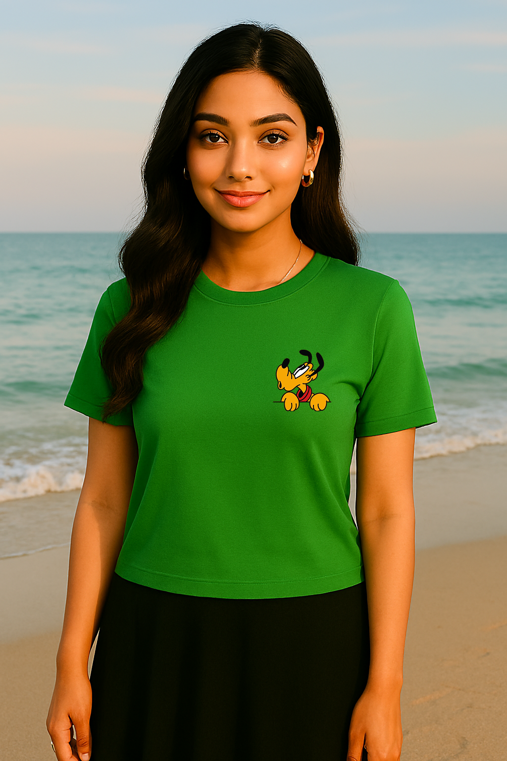 Storm BRN Regular Fit Tee 👕 | Pluto Embroidery 🐶💛 (See Size Chart Before Choosing Size)
