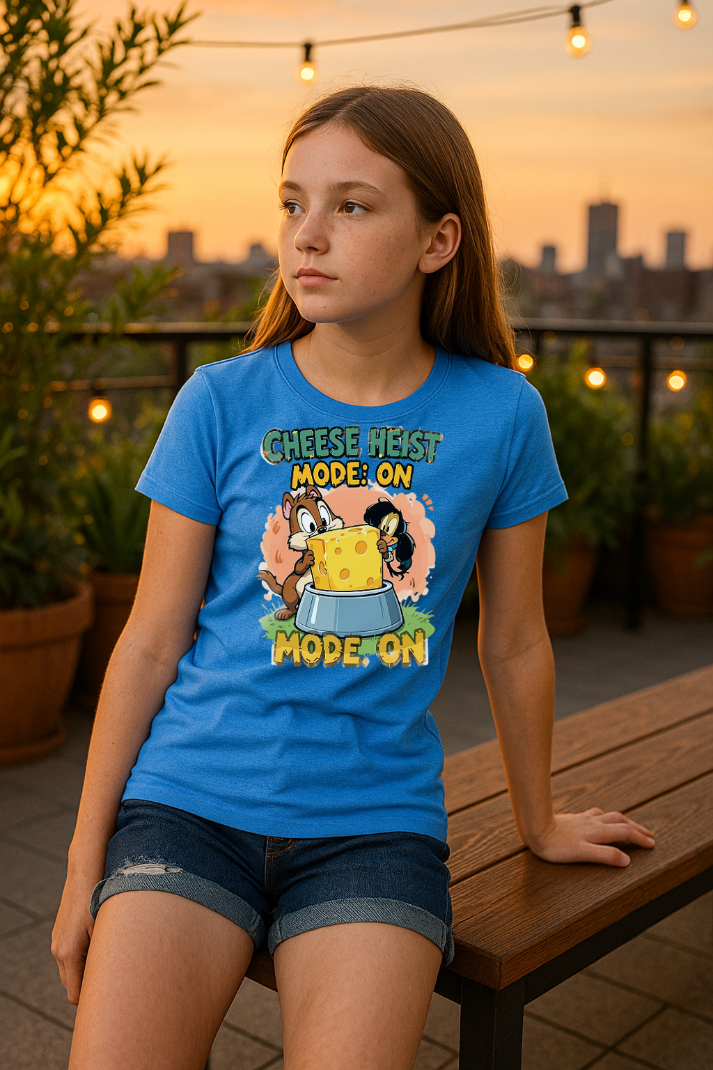 “Cheese Heist Mode: ON” – Ultimate Mischief Tee