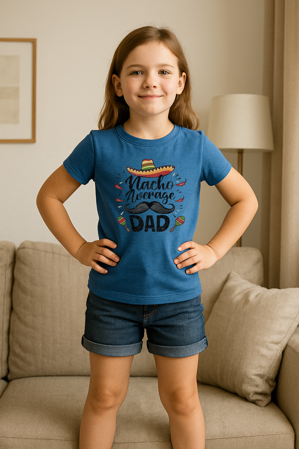 🌶️ “Nacho Average Dad” Funny Fiesta Tee 🎉