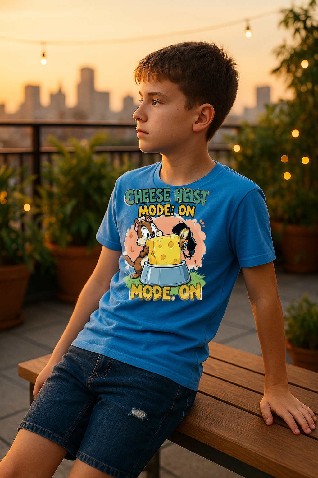 “Cheese Heist Mode: ON” – Ultimate Mischief Tee