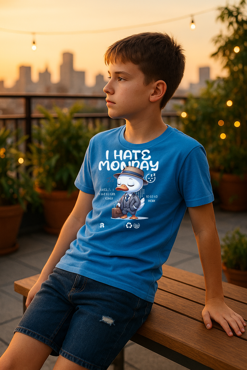 "I Hate Monday" Kids Tee – Bold, Fun & Comfy!