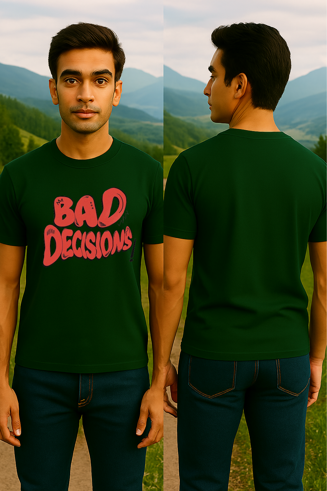 BAD DECISIONS Tee 😎 (see the size chart before choosing the size) | Unisex 13+ | Regular Fit