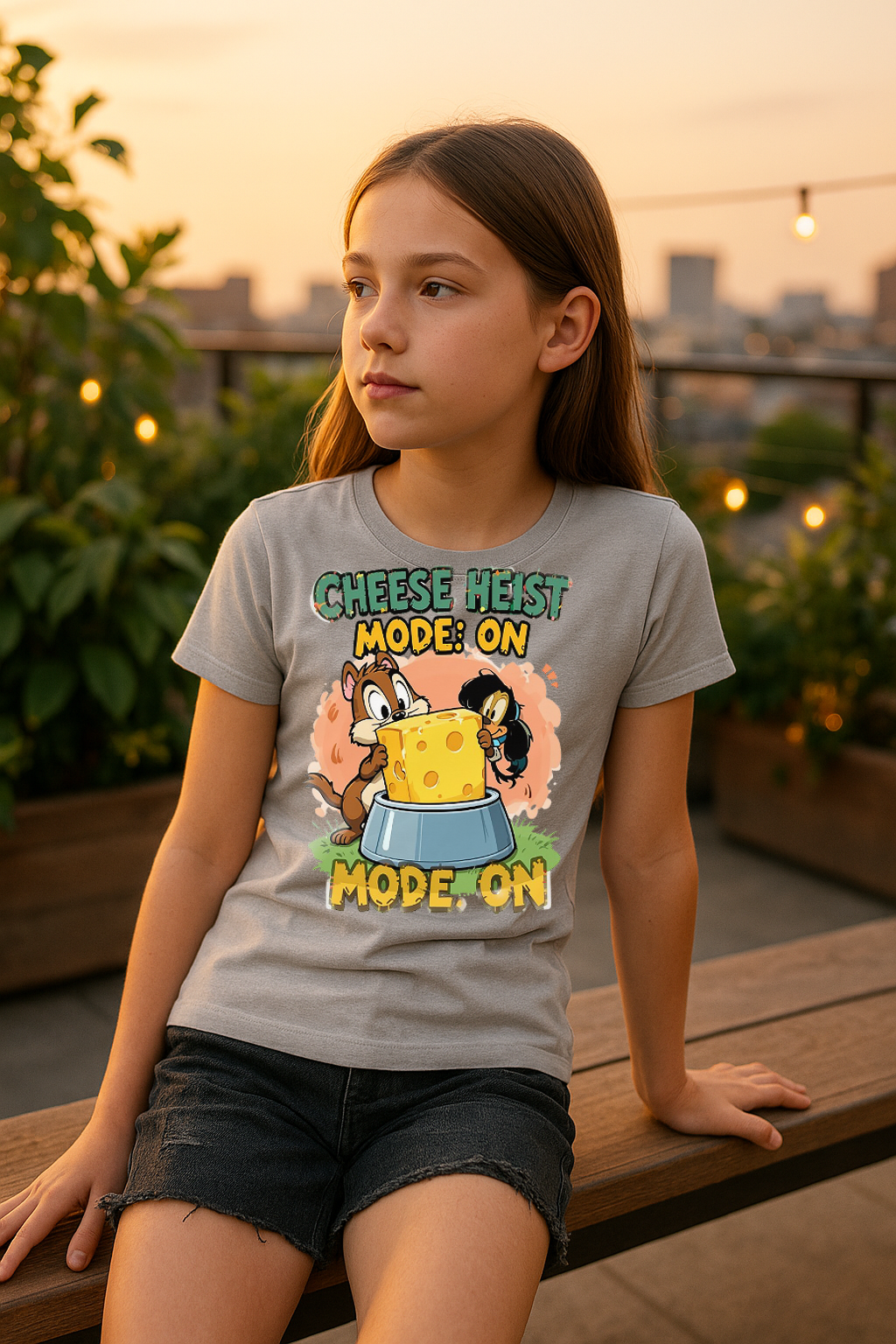 “Cheese Heist Mode: ON” – Ultimate Mischief Tee