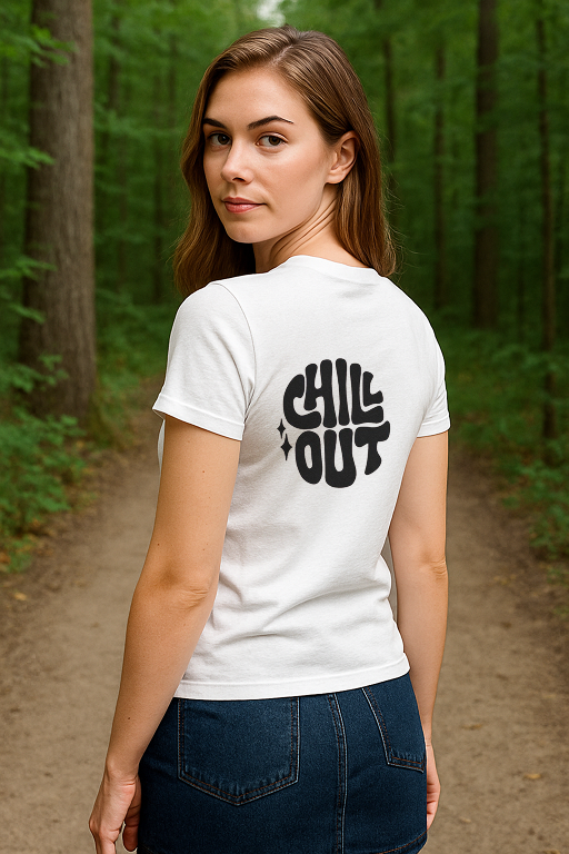 "Chill Out" Signature Tee – Effortless Style for Teens & Women