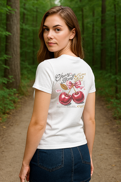 “Pop Heart – The Retro Cherry Spell Tee”