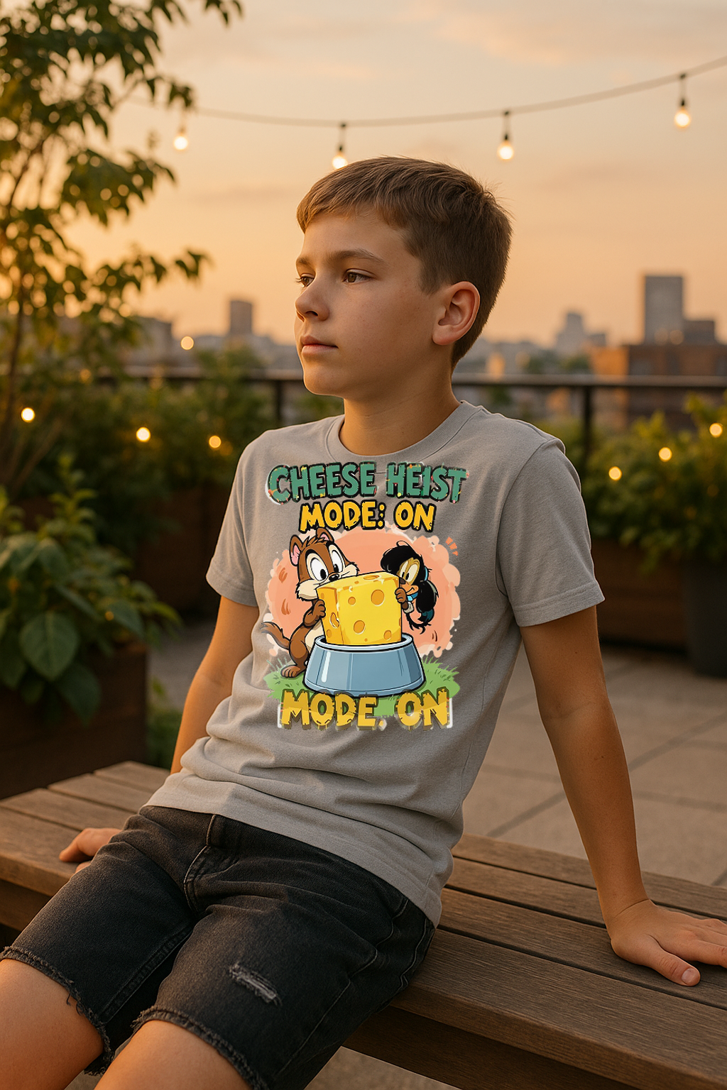 “Cheese Heist Mode: ON” – Ultimate Mischief Tee