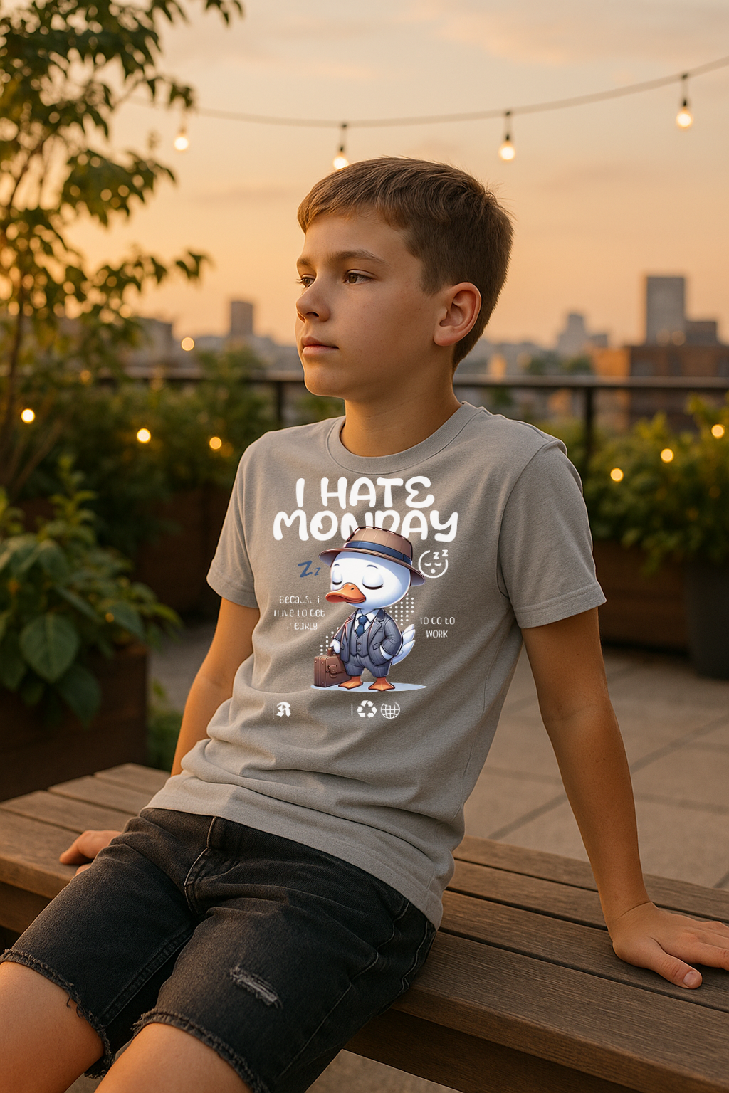 "I Hate Monday" Kids Tee – Bold, Fun & Comfy!