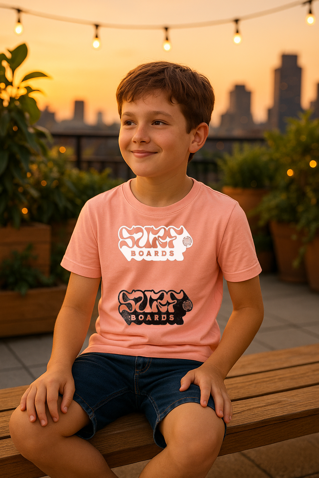 Surf Boards Vintage Logo Tee – Ride the Vibe