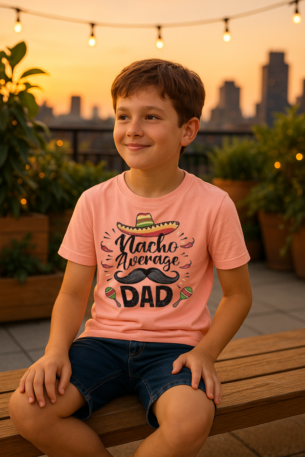 🌶️ “Nacho Average Dad” Funny Fiesta Tee 🎉