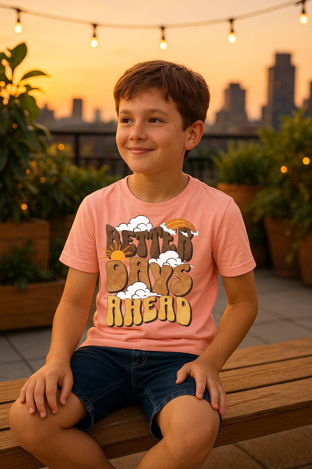 Better Days Ahead Tee – Sunshine, Hope & Retro Vibes
