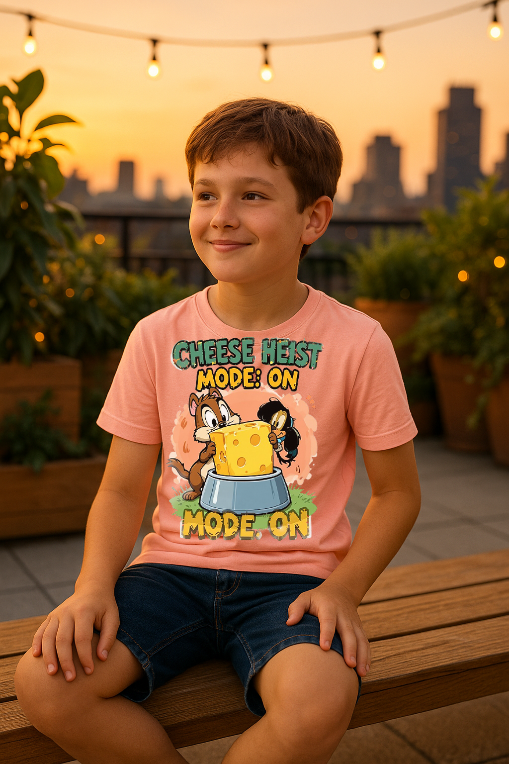 “Cheese Heist Mode: ON” – Ultimate Mischief Tee